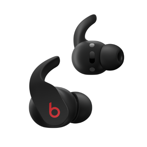 A pair of Beats Fit Pro earbuds in Black