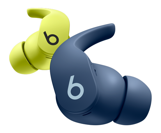 Beats Fit Pro In-Ear Kopfhörer in Voltgelb und Wellenblau